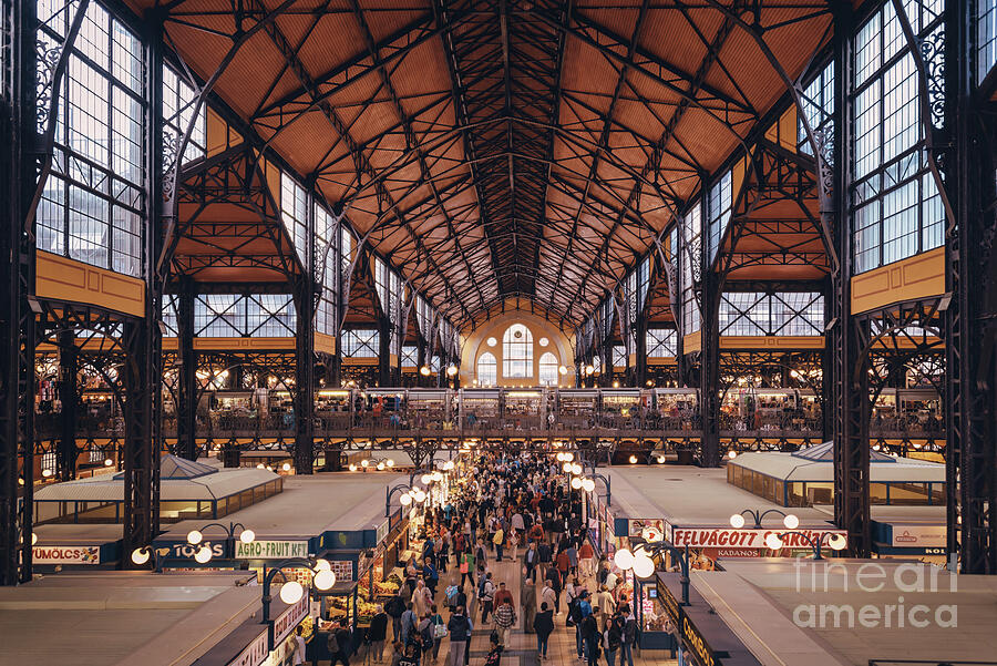 Central market in Budapest Photograph by Delphimages Photo Creations