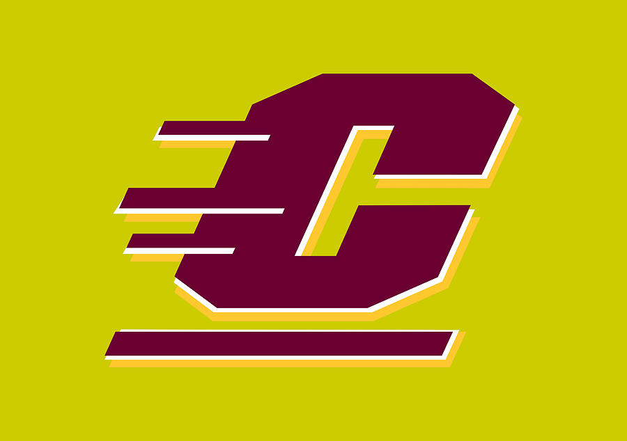 Central Michigan Chippewas logo Digital Art by Red Veles