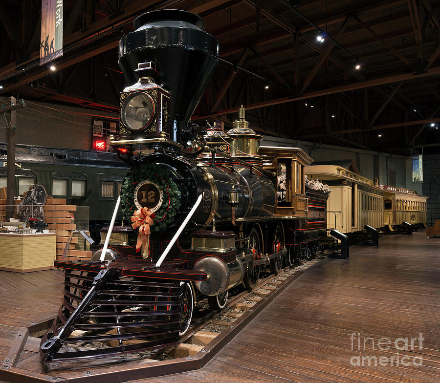 Central Pacific Locomotive Photograph by Carol Highsmith