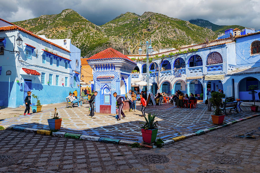 Central Park at Chefchaouen Photograph by Arj Munoz