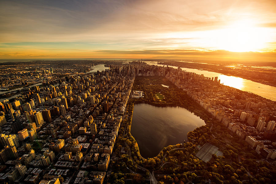 Central Park at sunset Photograph by Predrag Vuckovic