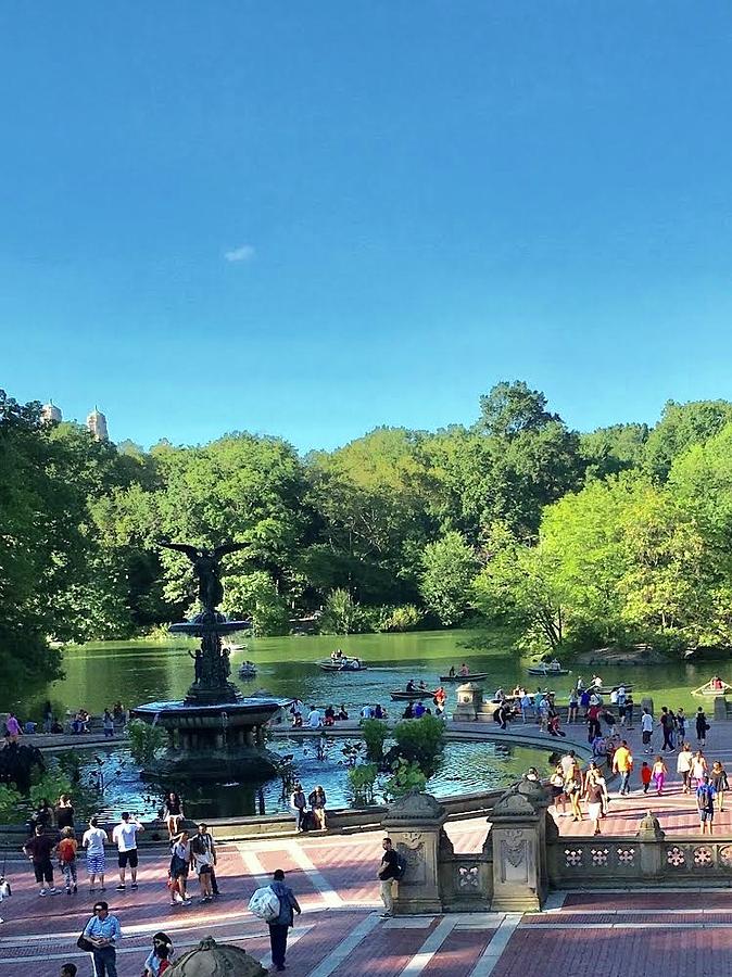 Central Park Fountain Photograph by Liza Beckerman