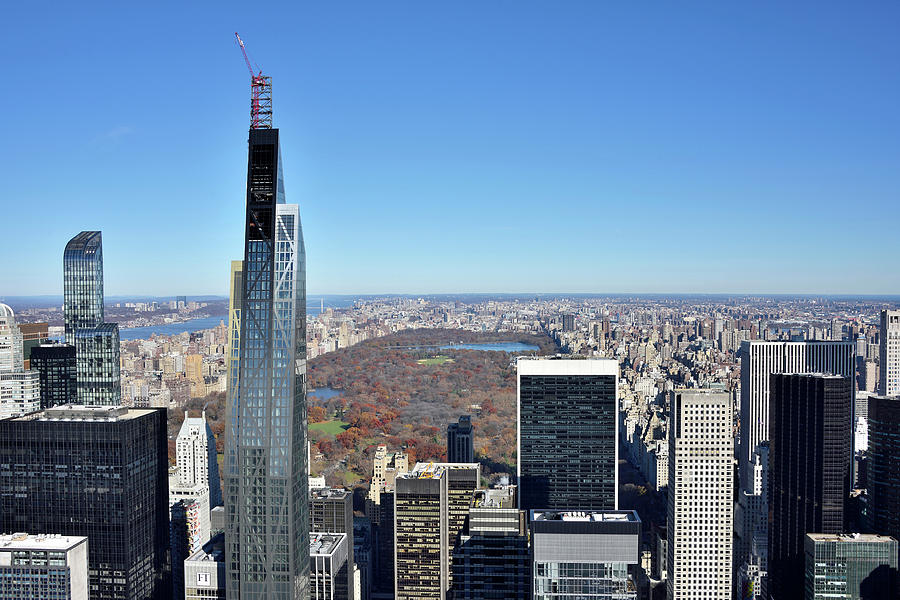 Central Park from Rockefeller Center Photograph by Brendan Reals