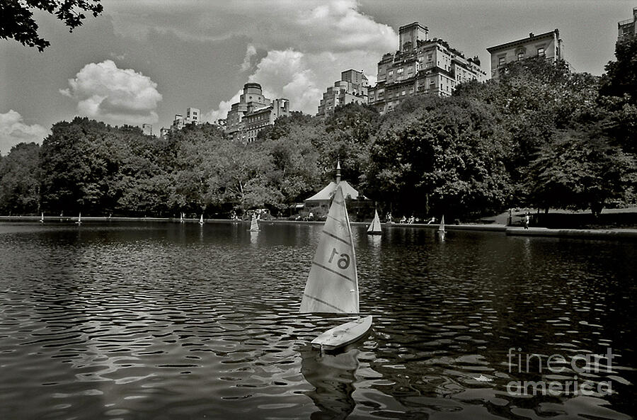 Central Park Model Sail Boat Pond Photograph by Afinelyne