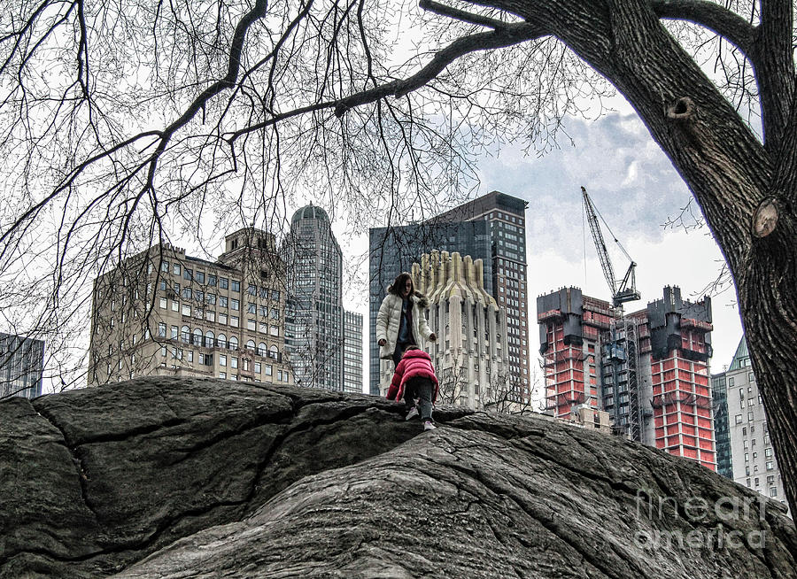 Central Park NYC The Climb  Photograph by Chuck Kuhn