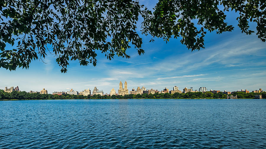 Central Park Reservoir View - NYC Photograph by Stuart Litoff
