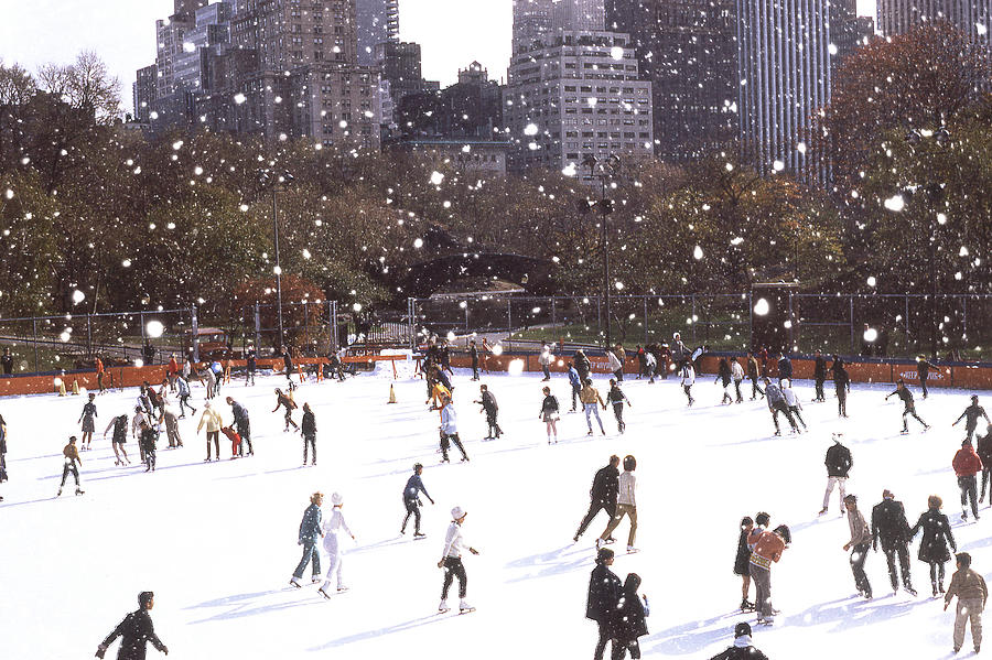 Central Park Skaters Color Photograph by Russ Considine