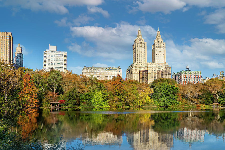 Central Park West Side Panorama Fall New York Art Photo Print Poster ...