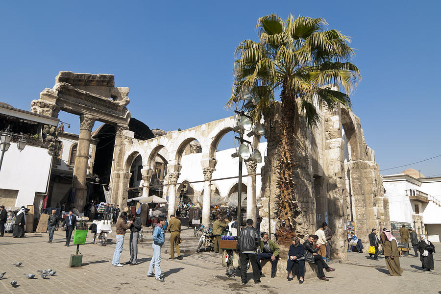 Central square in Damascus, Syria Photograph by Holgs