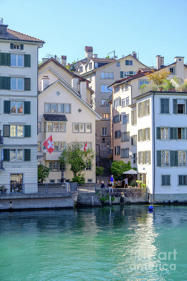 Central Zurich Summer Photograph by Jannis Werner - Pixels