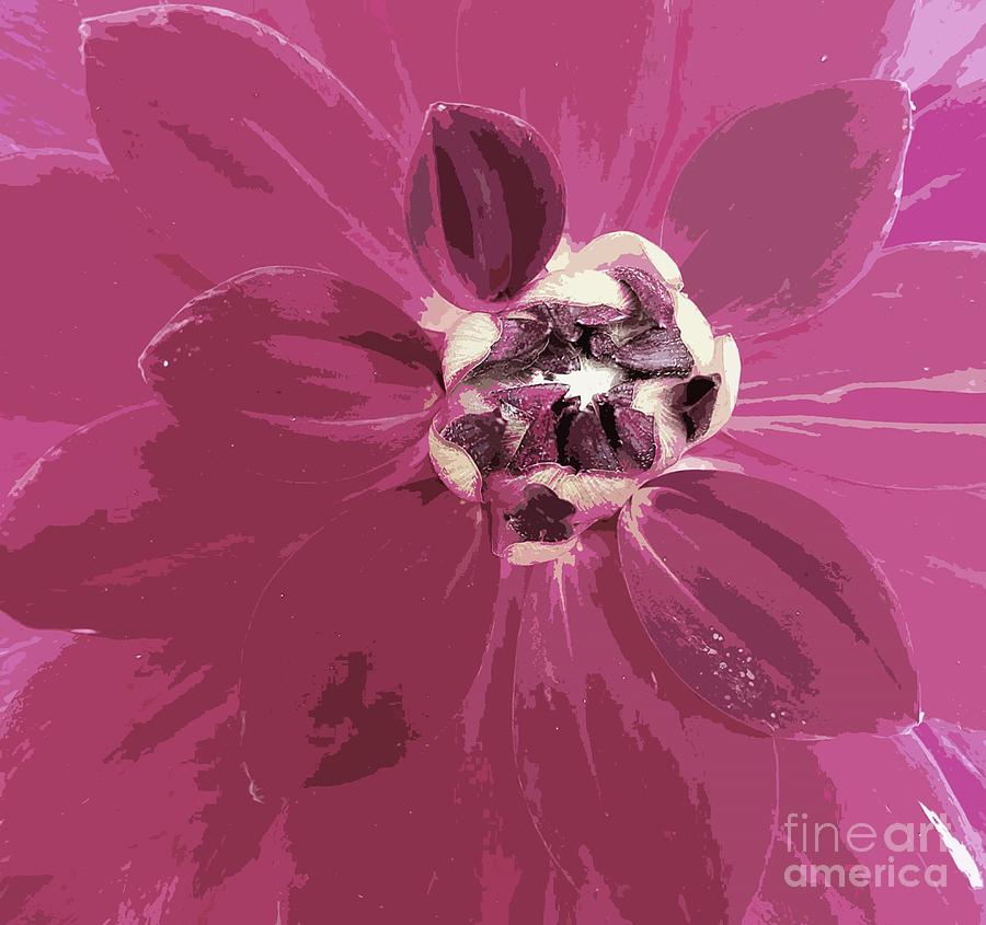 Centre Stage Plum Digital Art by Tracey Lee Cassin