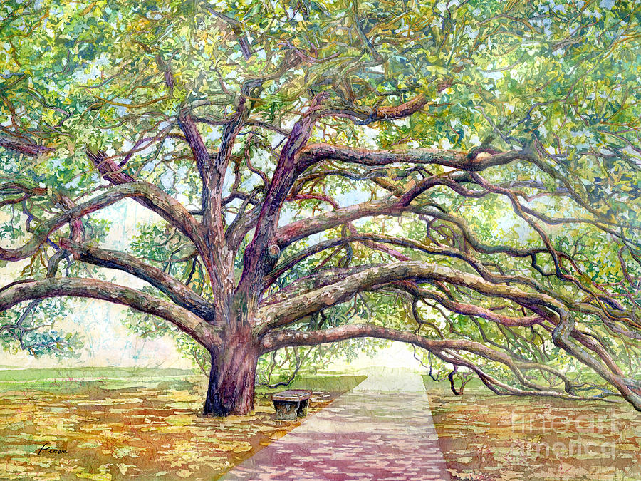 Century Tree-pastel Colors Painting