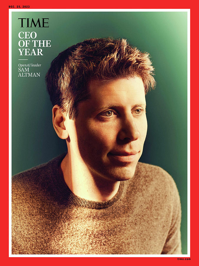CEO of the Year- Sam Altman Photograph by Joe Pugliese for Time