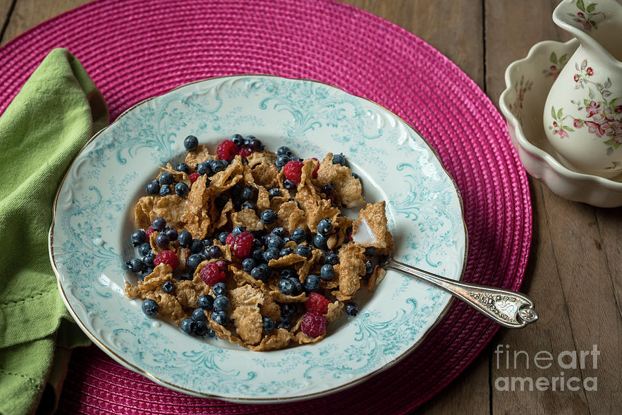 Cereal and Berries Photograph by Alana Ranney
