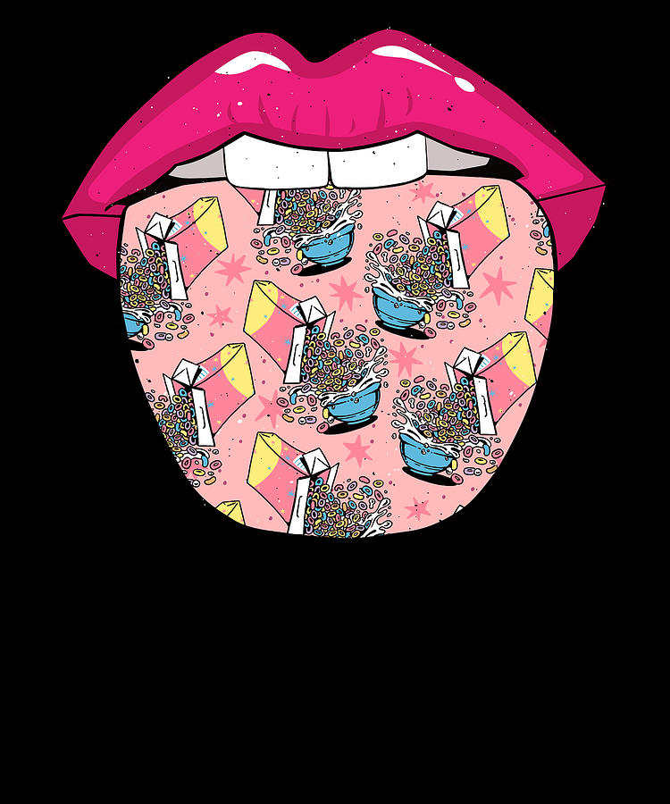 Cereal Tongue Wheat Breakfast - Cereal Digital Art by Crazy Squirrel ...