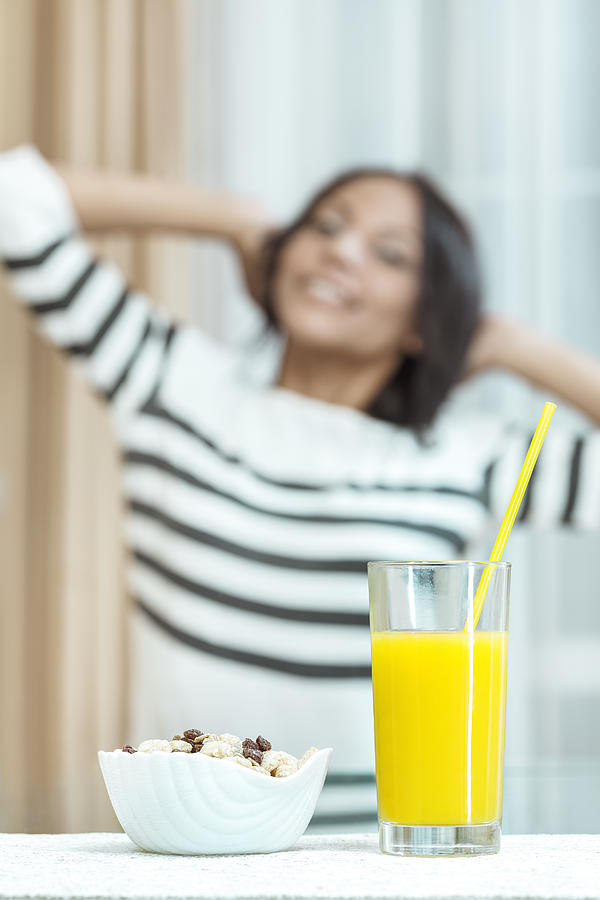 Cereals and juice for breakfast. Photograph by iStock_Oles