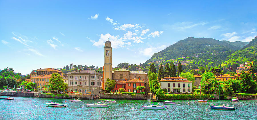 Cernobbio town in Lake of Como Photograph by Stefano Orazzini