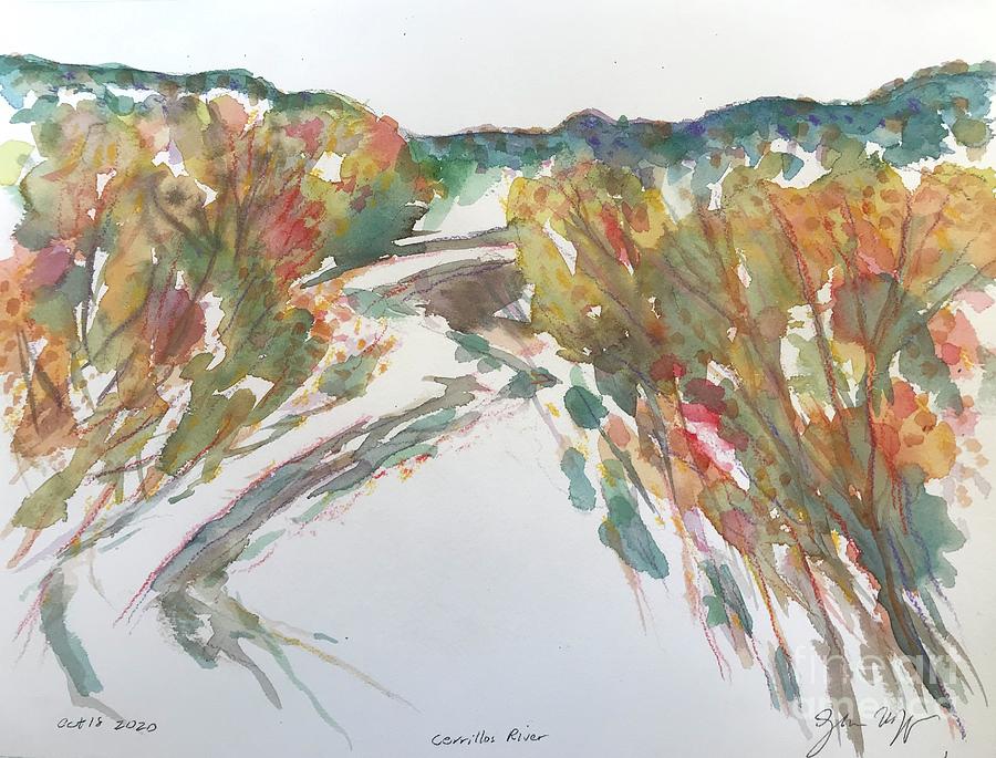 Cerrillos-Galisteo River 1 Painting by Glen Neff