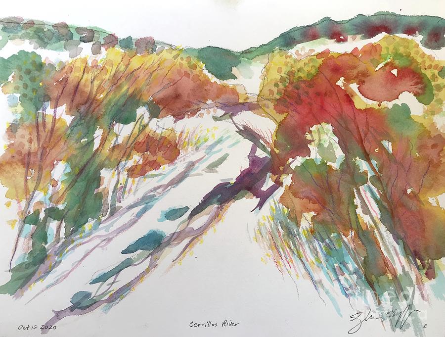 Cerrillos - Galisteo River 2 Painting by Glen Neff