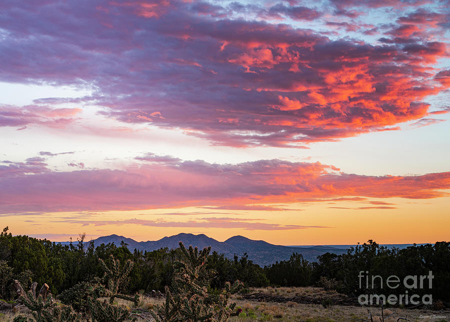 Cerrillos Hills Sunrise in July Photograph by Steven Natanson