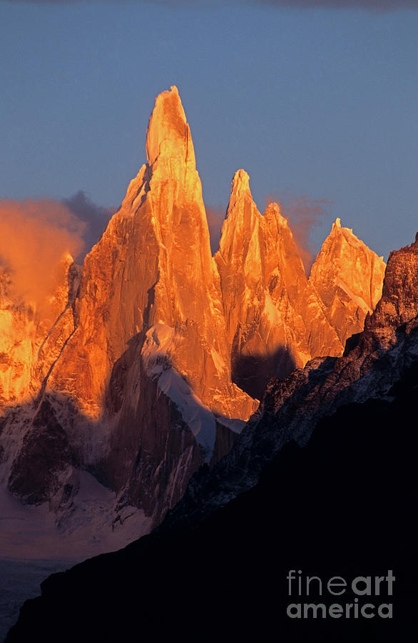 Cerro Torre at dawn Patagonia Argentina Photograph by James Brunker