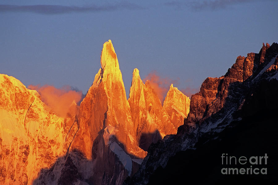 Cerro Torre sunrise Patagonia Argentina Photograph by James Brunker