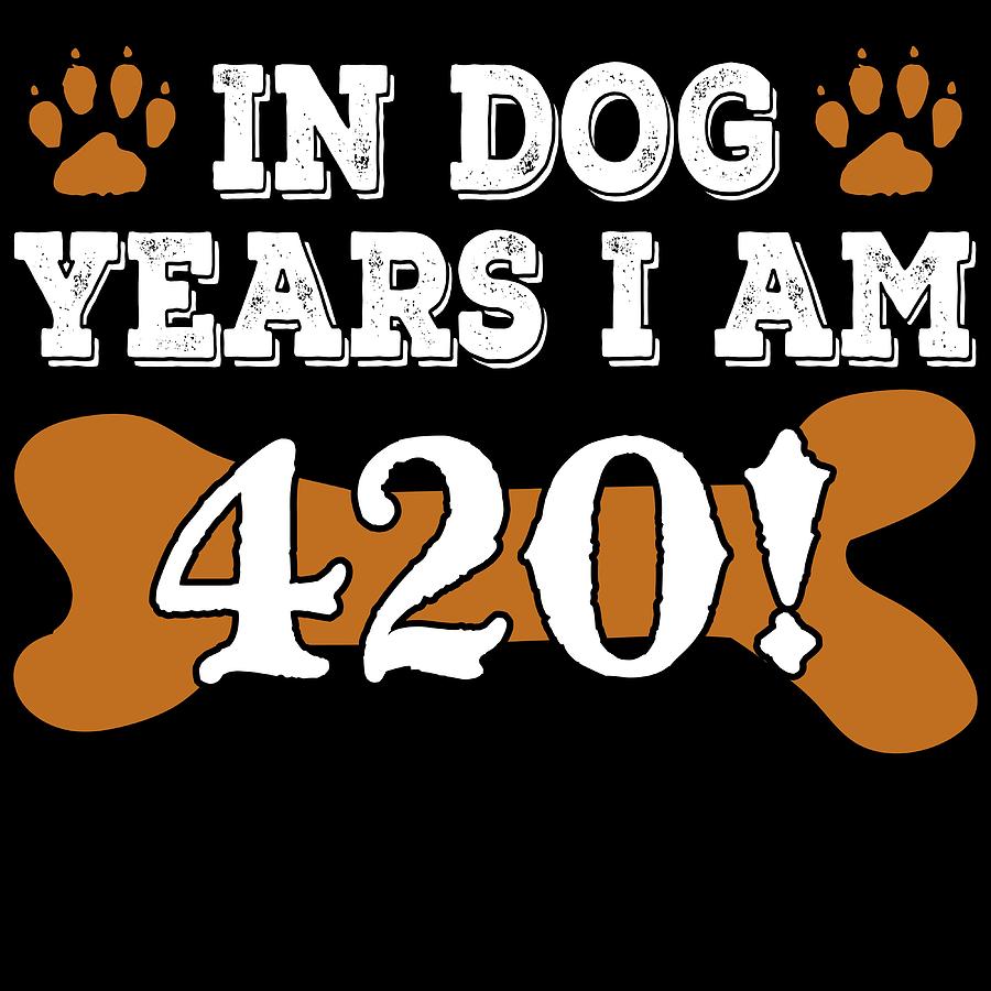 Certified Dog Lover Heres a cute tshirt design In Dog Years I Am 420 ...