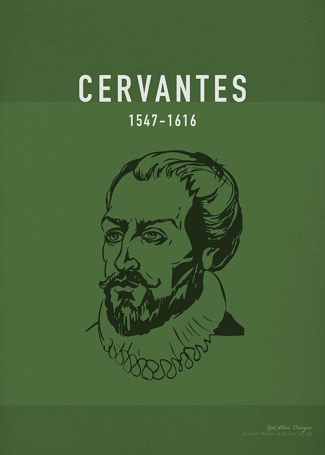 Cervantes Mixed Media - Cervantes Great Writers Series 006 by Design Turnpike