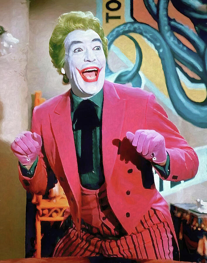 Cesar Romero as the Joker Painting Painting by John Straton - Pixels