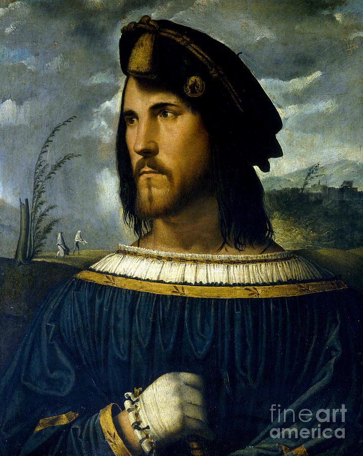 Cesare Borgia Painting by Altobello Melone Cremona