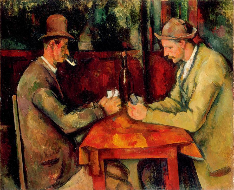 Paris Painting - Cezanne The Card Players by Paul Cezanne