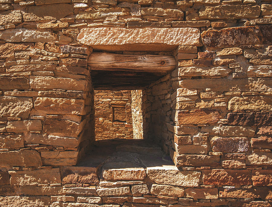 Chaco Canyon Window and Wall New Mexico by Abbie Matthews