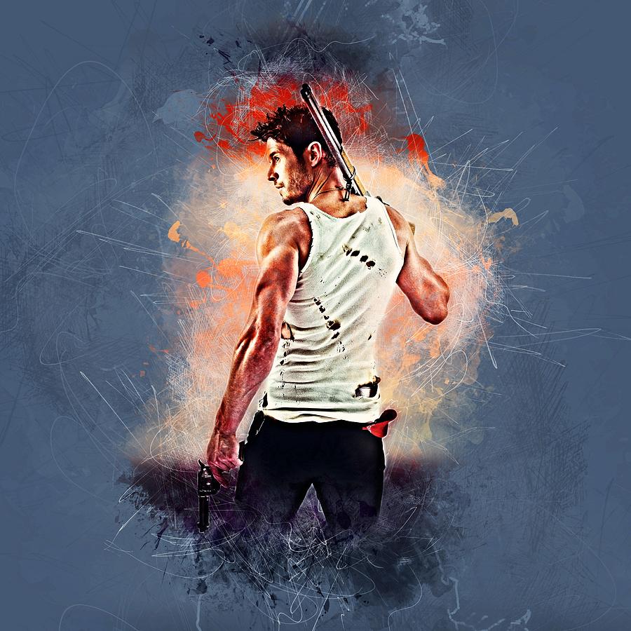 Chad Michael Collins Grunge Art Digital Art by Rachel Maytum Chad Michael Collins Grunge Art Digital Art by Rachel Maytum