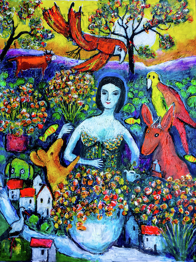 Chagall in Australia Painting by Jeremy Holton