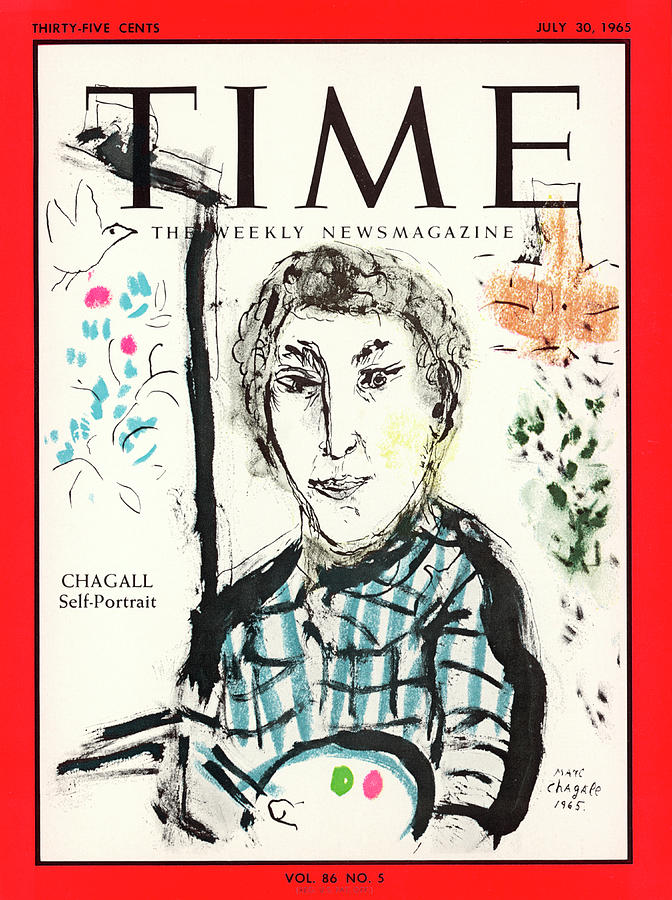 Chagall Self-Portrait Photograph by Marc Chagall
