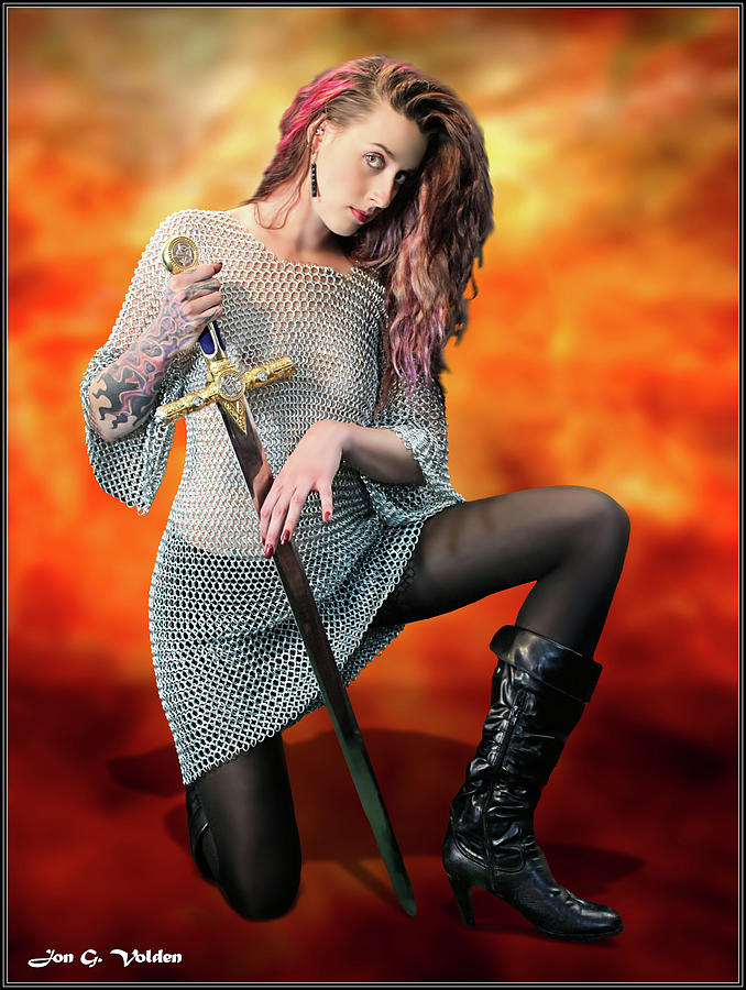 Chain Mail Shirt And Sword Photograph by Jon Volden