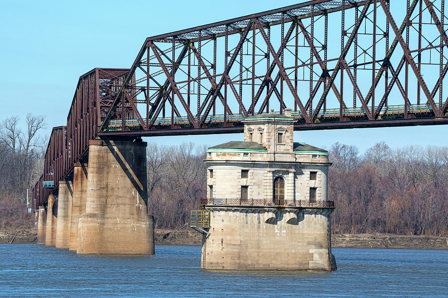 Chain of Rocks Bridge and Tower Photograph by Steve Stuller