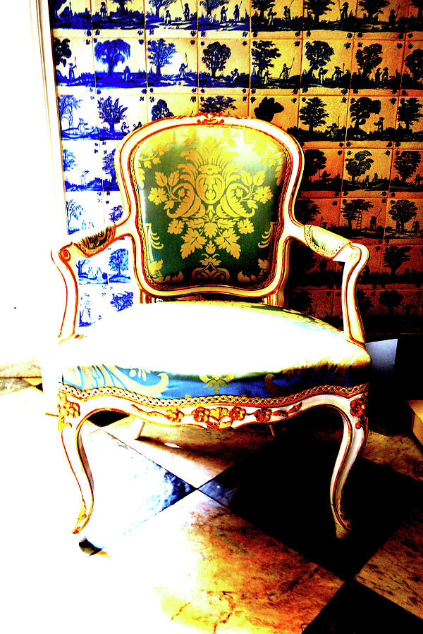 Chair In Lazienki Pallace In Warsaw, Poland Photograph by John Siest