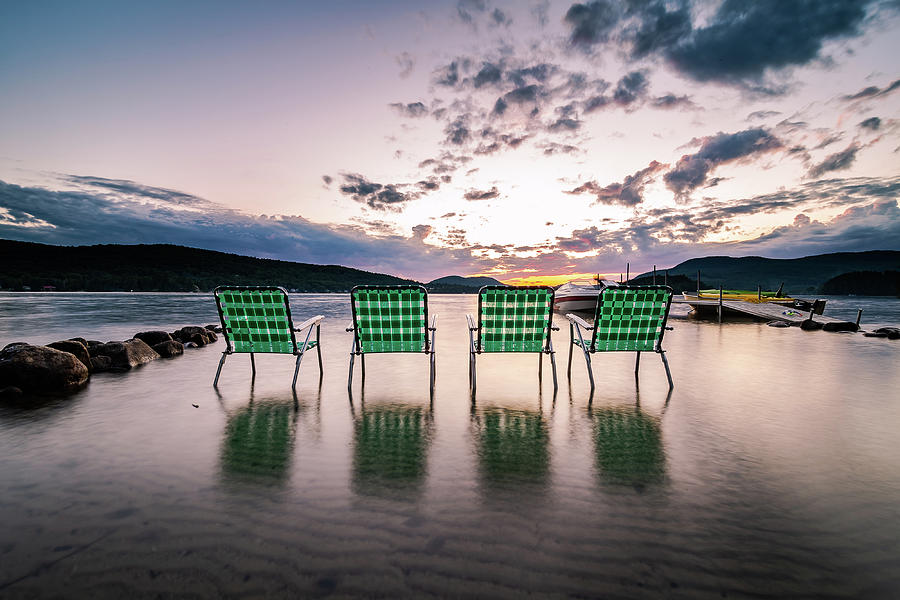 Chairs in a Row Photograph by Tim Kirchoff
