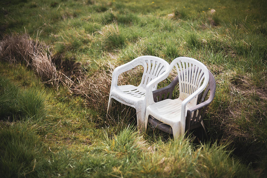 Chairs in the meadow Photograph by Martin Vorel Minimalist Photography