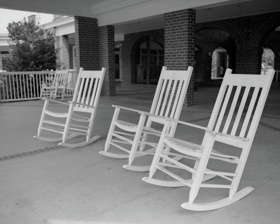 Chairs, Old Casino, St. Simons Island Photograph by John Simmons