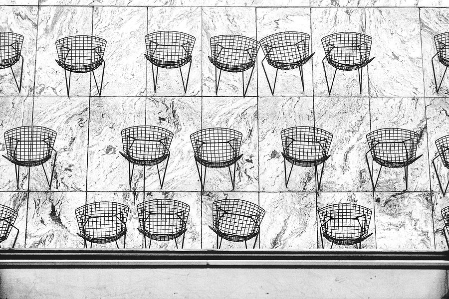 Chairs On A Marble Floor Photograph by Stuart Litoff