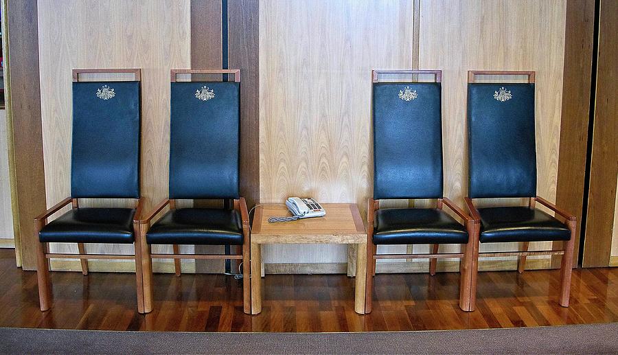 Chairs - Parliament House, Canberra, Australia Photograph by Steven Ralser