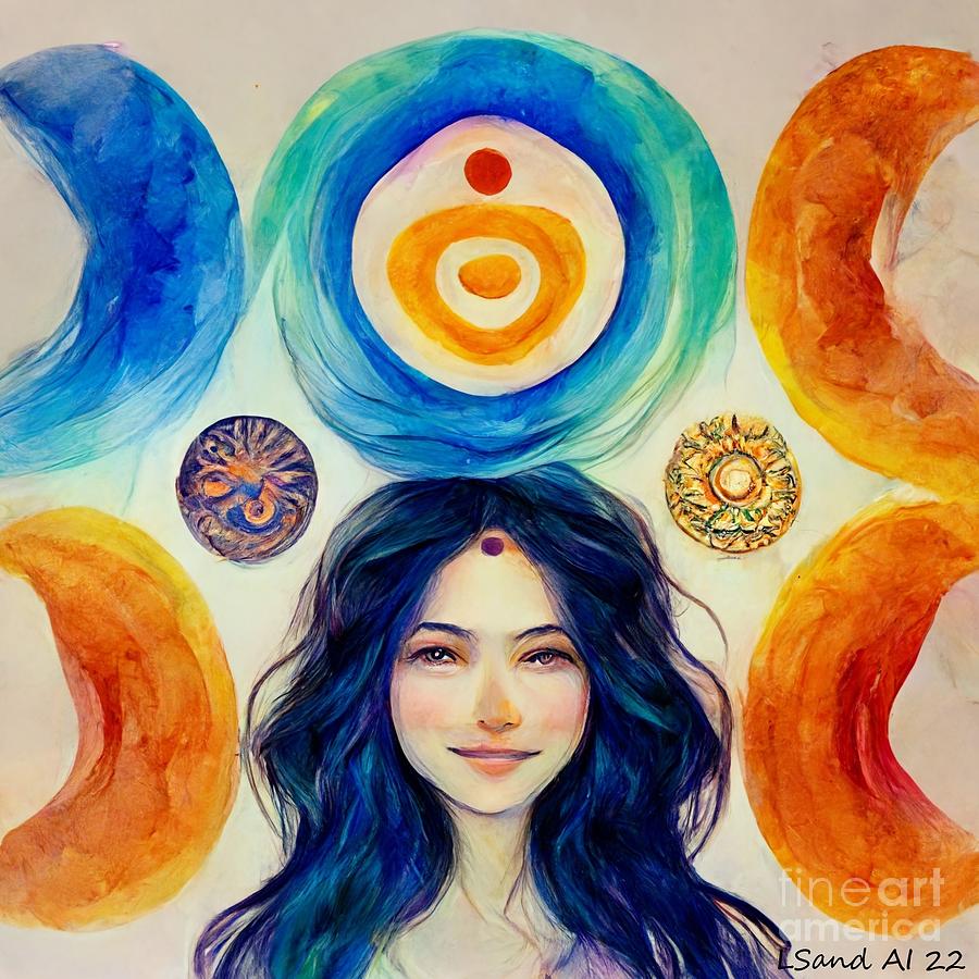 Chakra Girl Digital Art by Lorraine Sanderson - Fine Art America