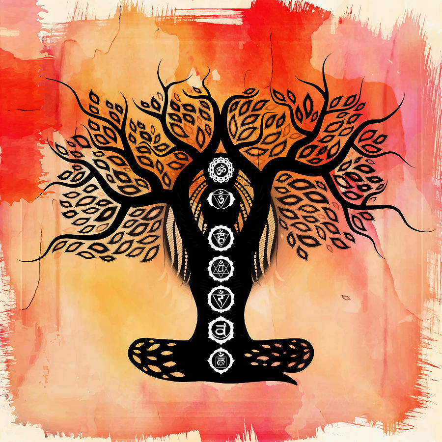 Chakra Lady Tree - Chakra BG Digital Art by Serena King - Pixels