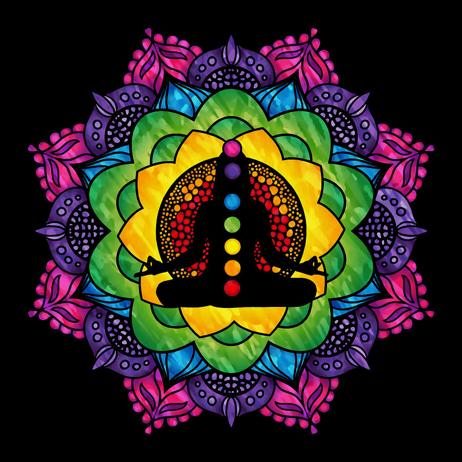 Yoga Meditation Mandala by Blue Press