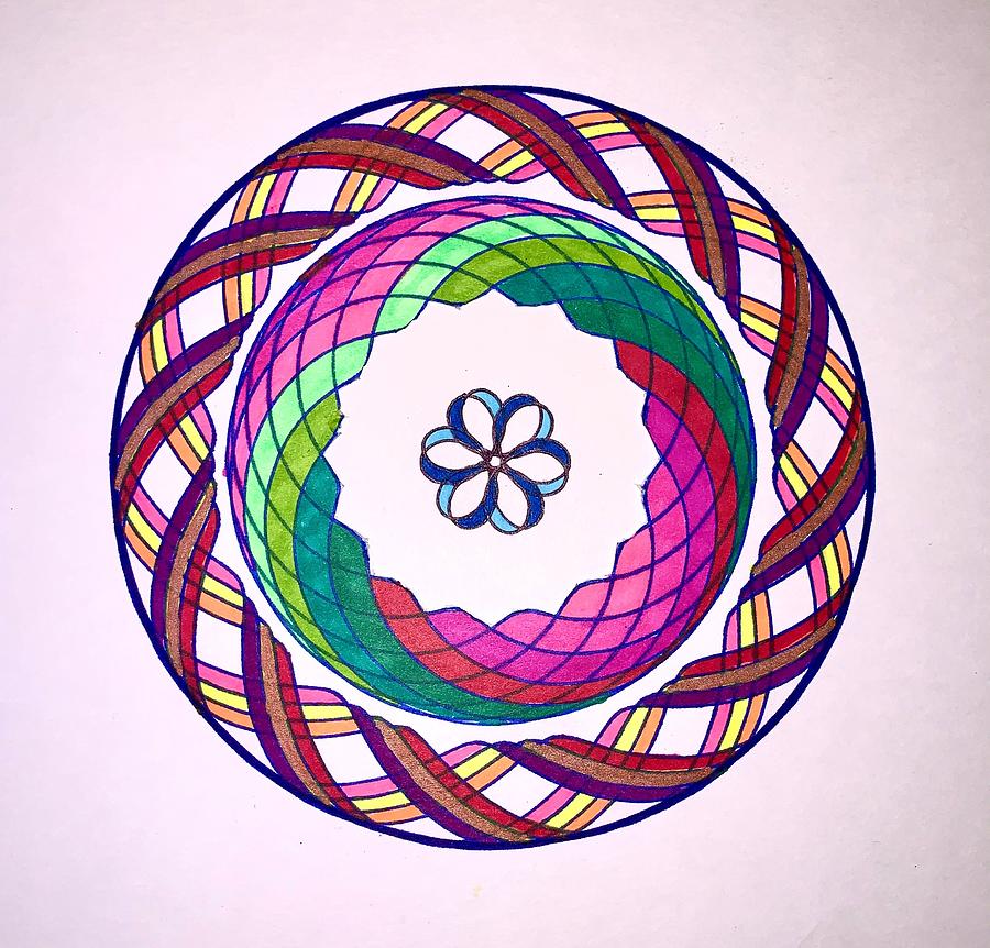 Chakra Series #5b Drawing by Steve Sommers