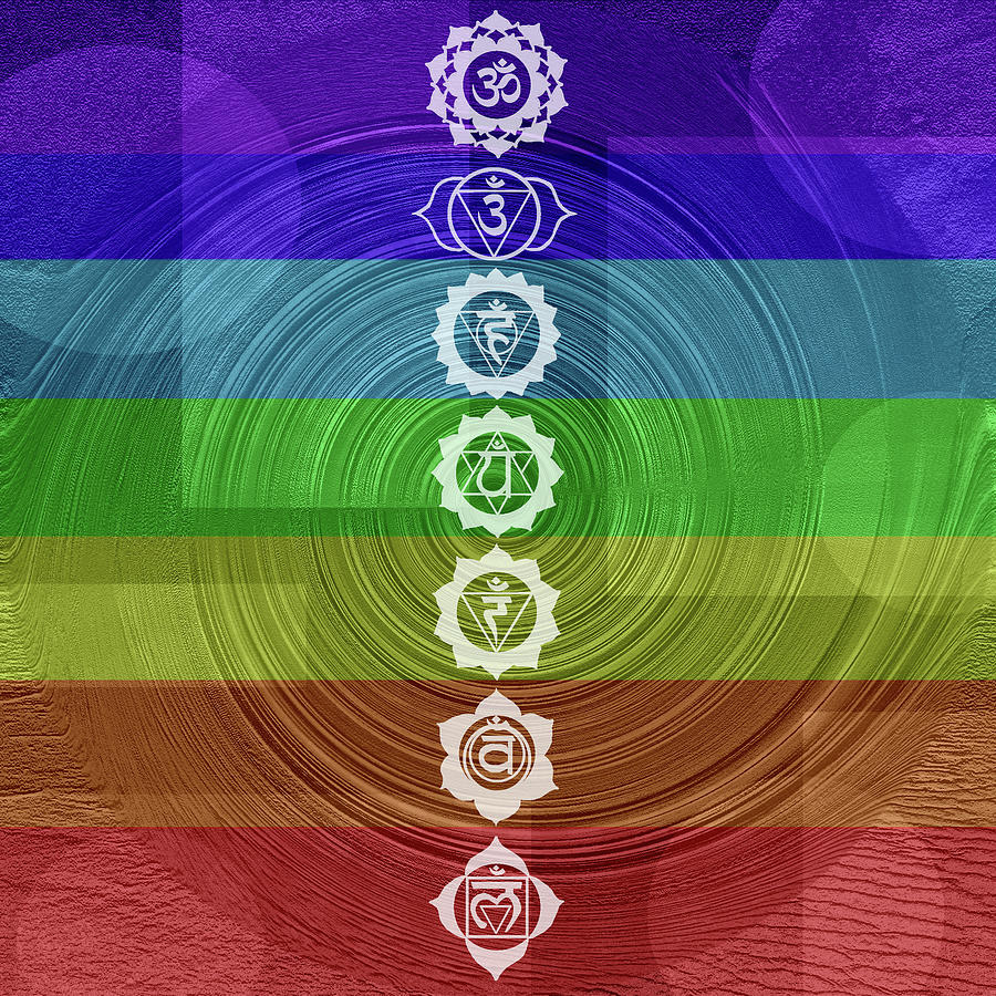 Chakras BG1A Digital Art by Sol To Soul | Fine Art America