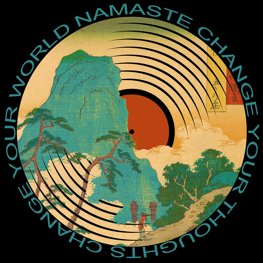 Chakras Meditation Namaste Yoga Edition Mandala Tree Hill Painting by Tony Rubino