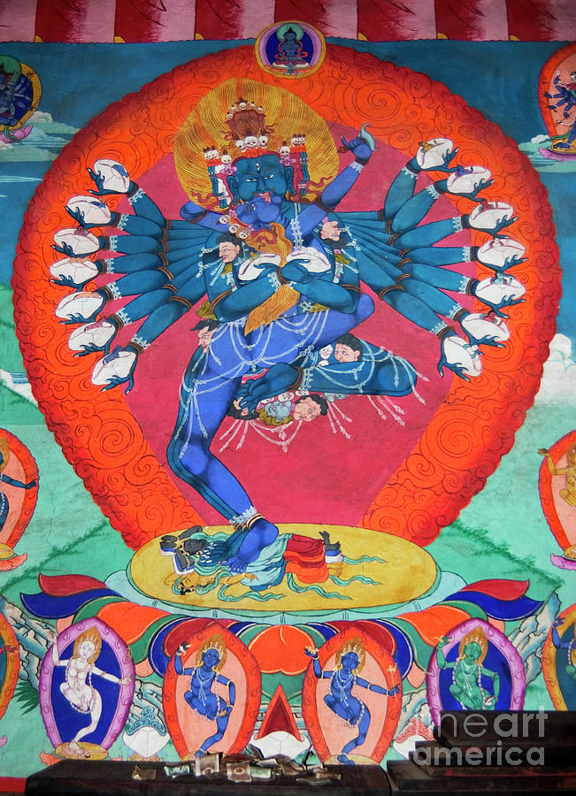 Chakrasamvara in Yabyum - Kham Eastern Tibet Photograph by Craig Lovell